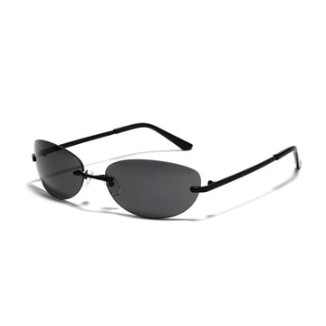 Rimless Retro Metal Minimalist Sunglasses DP25B615
