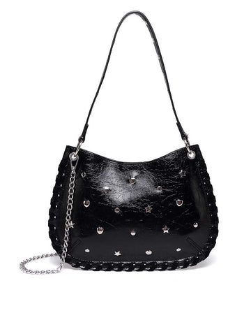 Punk Studded Handmade Chain Crosssbody Bag DP25F703