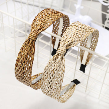 Vintage Handmade Straw Knot Headbands DP25B883