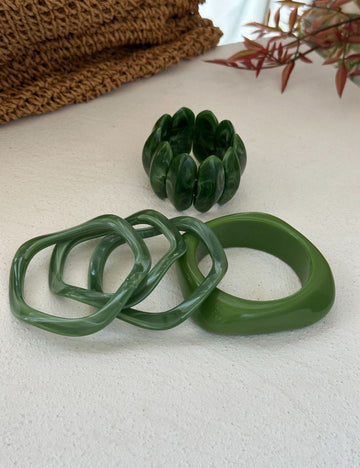 Simple Geometric Gradient Bangle Bracelet DP25D715