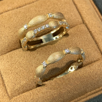 Layered Rhinestone Vintage Elegant Rings DPJR1402