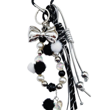 Simple Bow Beaded Braided Keychain Bag Charm DP25C774