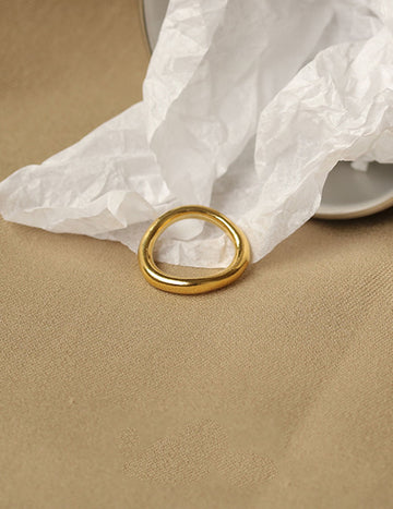 Retro Gold Round Band Ring DP25B793