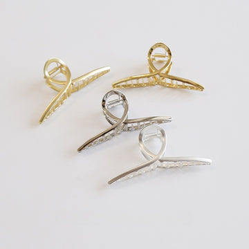 Minimalist Solid Color Metal Hair Claw Clip DP25B950