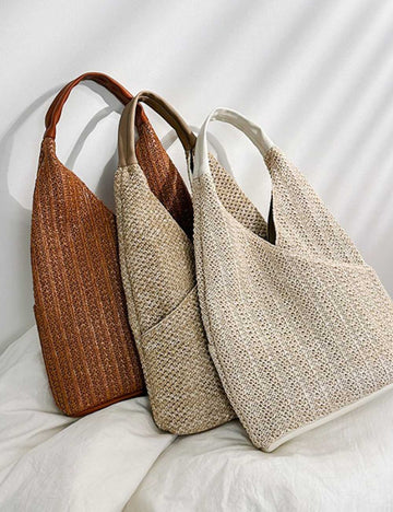 Large Capacity Straw Shoulder Bags DP25C807