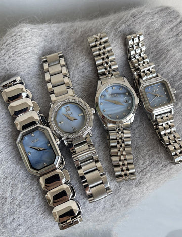 Elegant Rhinestone Stainless Steel Quartz Watch DP25F728