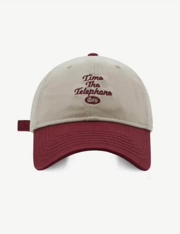 Contrast Color Embroidered Baseball Caps DPJBC0111