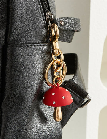 Cute Metal Mushroom Keychain Bag Charms DP25B548