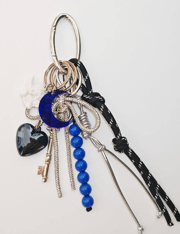 Color Block Beads Keychain Bag Charms DP25B557