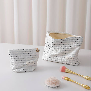 Minimalist Polka Dot Portable Makeup Bag DP25C585