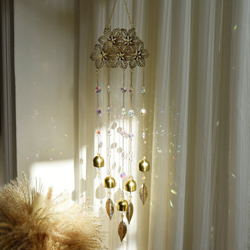 Flowers Feathers Pendant Suncatcher Hangings DP25A914