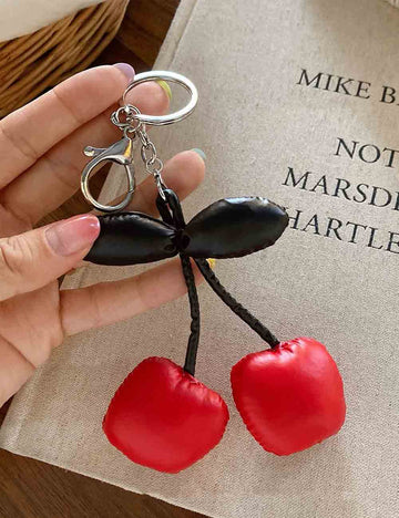 Cute Color Block Cherry Keychain Bag Charm DP25F594