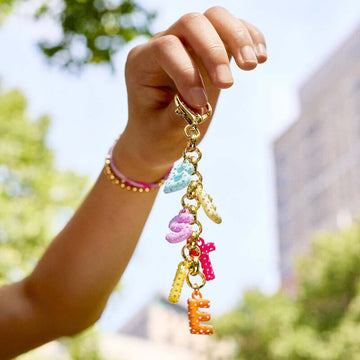 Creative Letter Rhinestone Keychain Bag Charm DP25C786