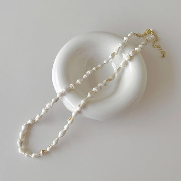 Minimalist Natural Shell Handmade Choker Necklace DP25D761
