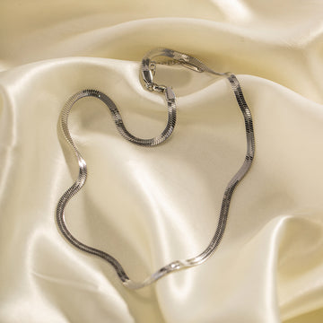 Herringbone Chain Flat Snake Chain Necklace DP25B752