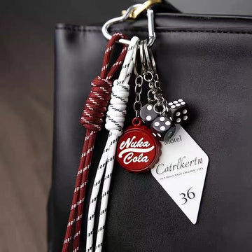 Minimalist Braided Rope Keychain Bag Charm DP25C782
