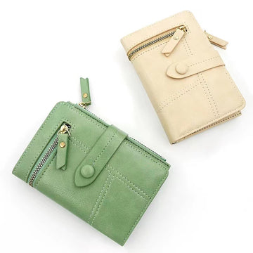 Simple Zip Leather Card Cases Wallets DP25C654
