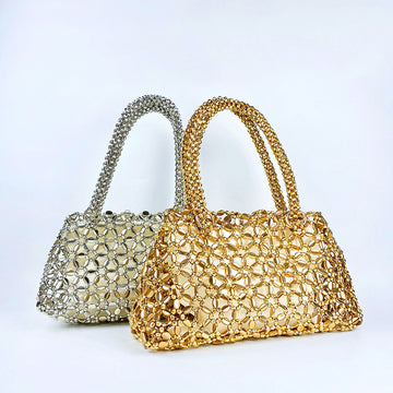 Hollow Out Sparkling Beads Handbags DP25C783