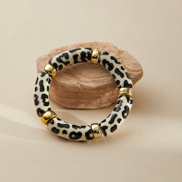 Color Block Irregular Acrylic Bracetets DP25B594