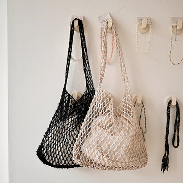 Hollow Large Capacity Braided Shoulder Bag DP25C698