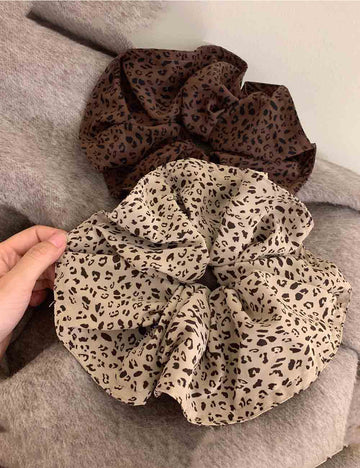 Cute Leopard Print Elastic Soft Scrunchies DP25F958