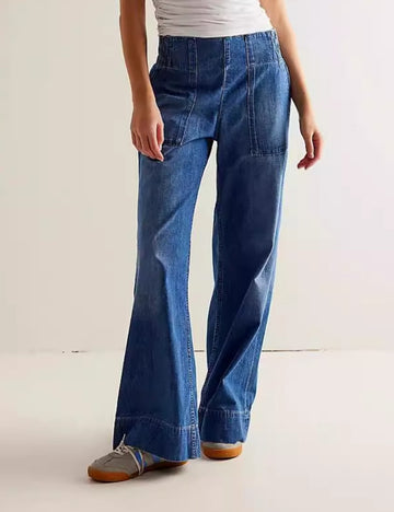 Casual Low-Waist Loose Jeans DP25B657