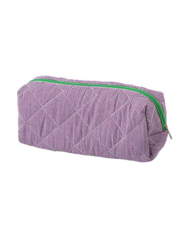 Large Capacity Color Block Plaid Storage Bag DP25E943