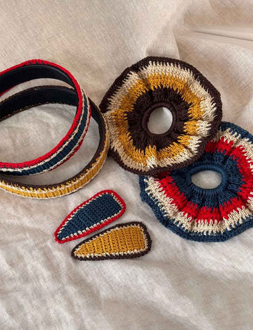 Cute Color Contrast Stretchy Knit Hair Tie DP25F970