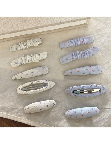 Cute Floral Print Geometric Hair Clips DP25F559