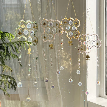 Stone Cross Bee Crystal Home Hangings DP25A917
