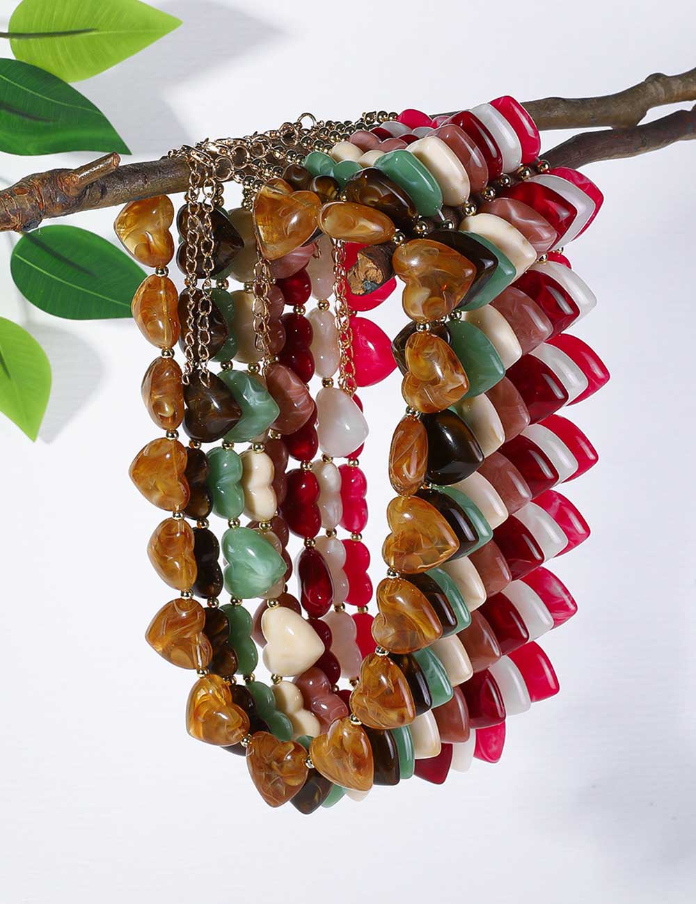Retro Heart Statement Necklace - DippedShop Wholesale - #2579