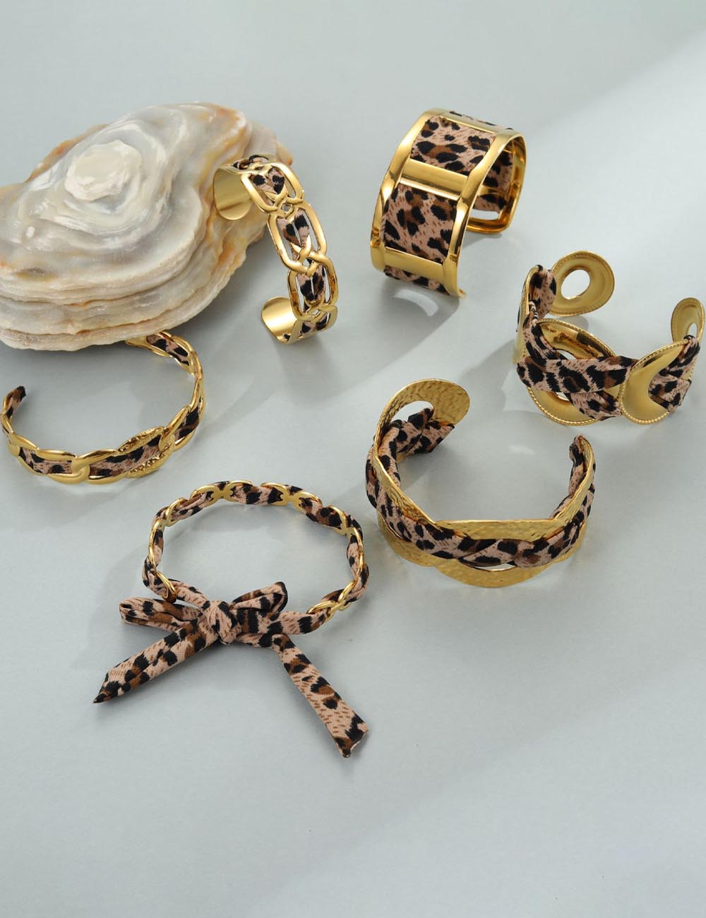 Leopard Print Scarf Bracelet - DippedShop Wholesale - #7459