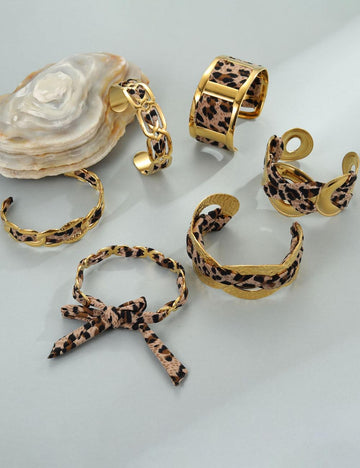 Leopard Print Scarf Bracelet - DippedShop Wholesale - #7459
