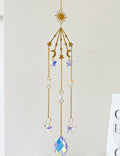 Star Moon Crystal Sun Catcher - DippedShop Wholesale - #8419