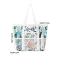 Trendy Mesh Leaf Print Multi-Pockets Storage Bag 8BW6BOB88T