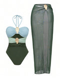 Sexy One Piece Swimsuit Set - DippedShop Wholesale - #8147