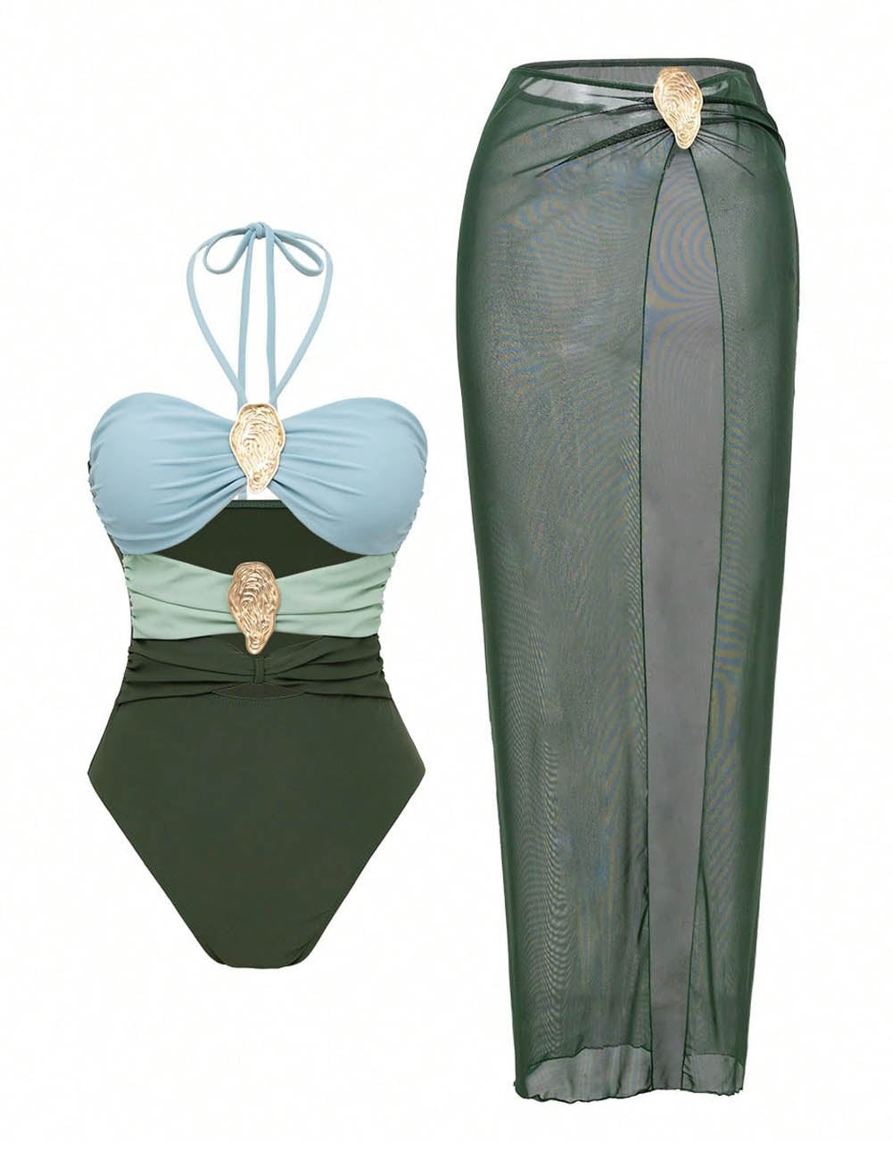 Sexy One Piece Swimsuit Set - DippedShop Wholesale - #8147