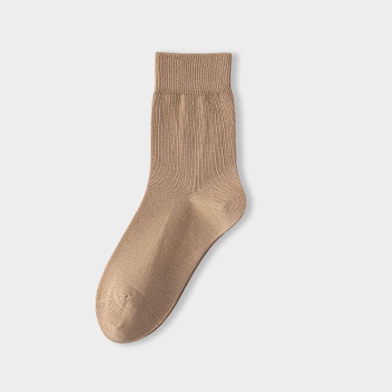 Solid Cotton Crew Socks - DippedShop Wholesale - #2419