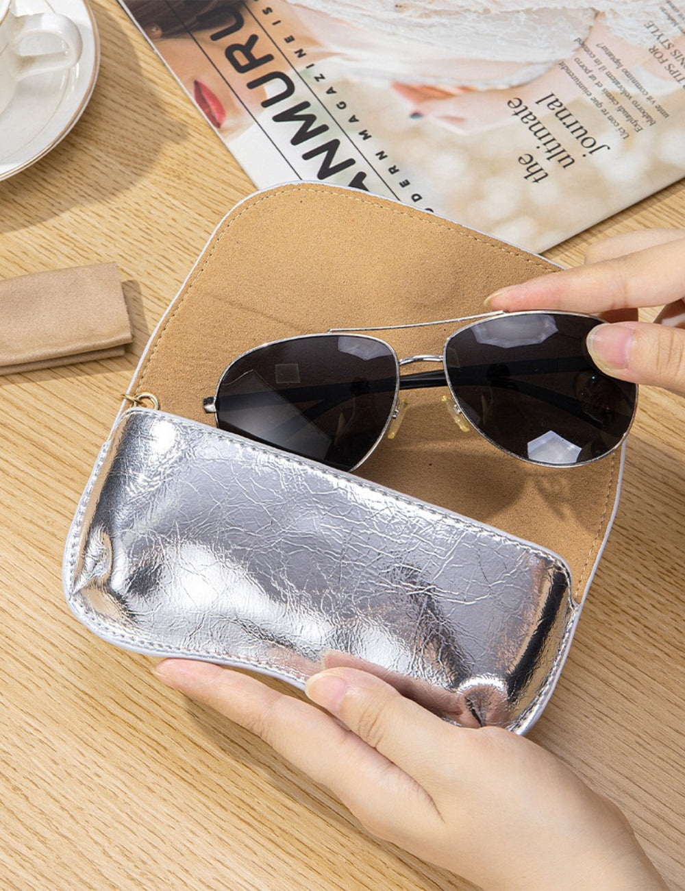 Cracked Texture Sunglasses Case - DippedShop Wholesale - #1971