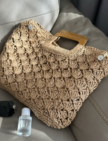 Simple Large Capacity Handmade Straw Bags DP25B477