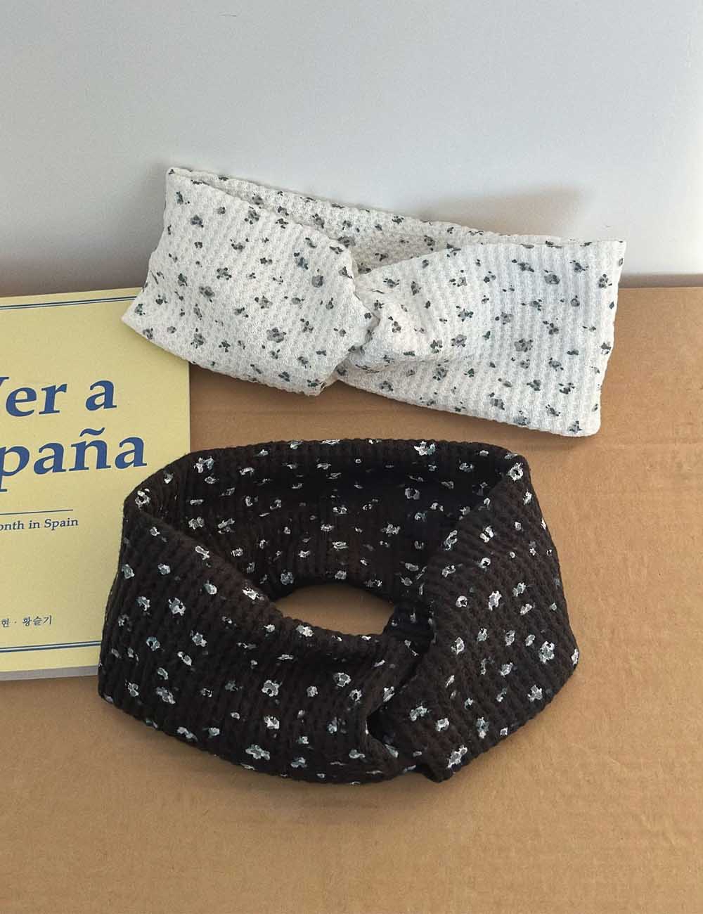 Floral Print Wide Headband - DippedShop Wholesale - #1891