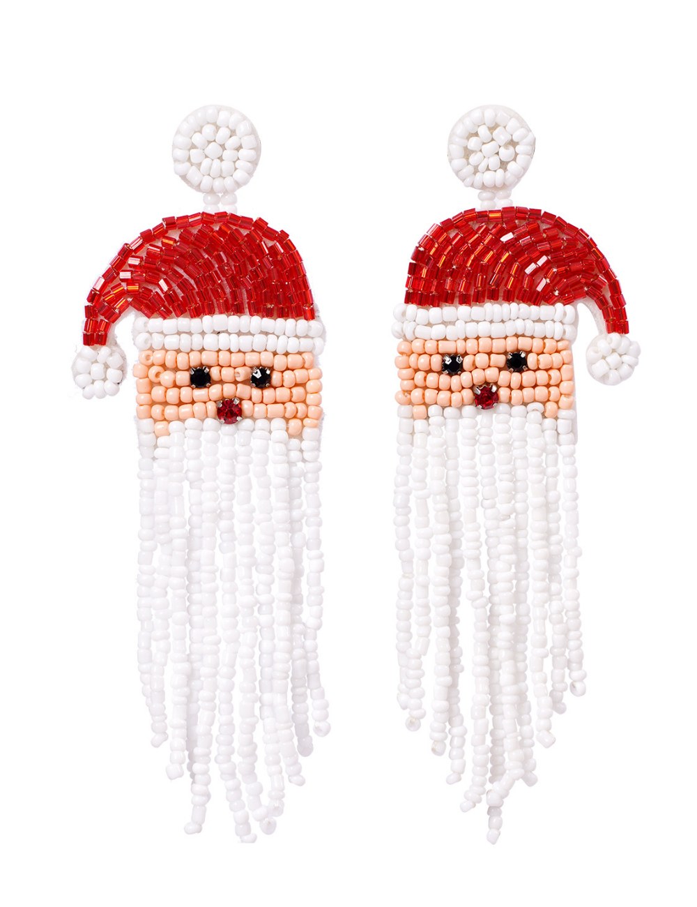 Handmade Beaded Christmas Tassel Earrings DPJE1918