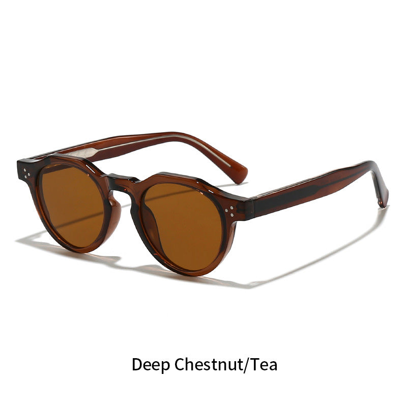 Retro Round Polarized Sunglasses - DippedShop Wholesale - #6947