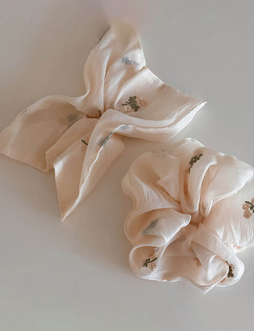 Floral Hair Scrunchie - DippedShop Wholesale - #1011