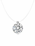 Rhinestone Pendant Chain Necklace - DippedShop Wholesale - #5619
