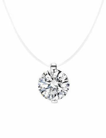 Rhinestone Pendant Chain Necklace - DippedShop Wholesale - #5619