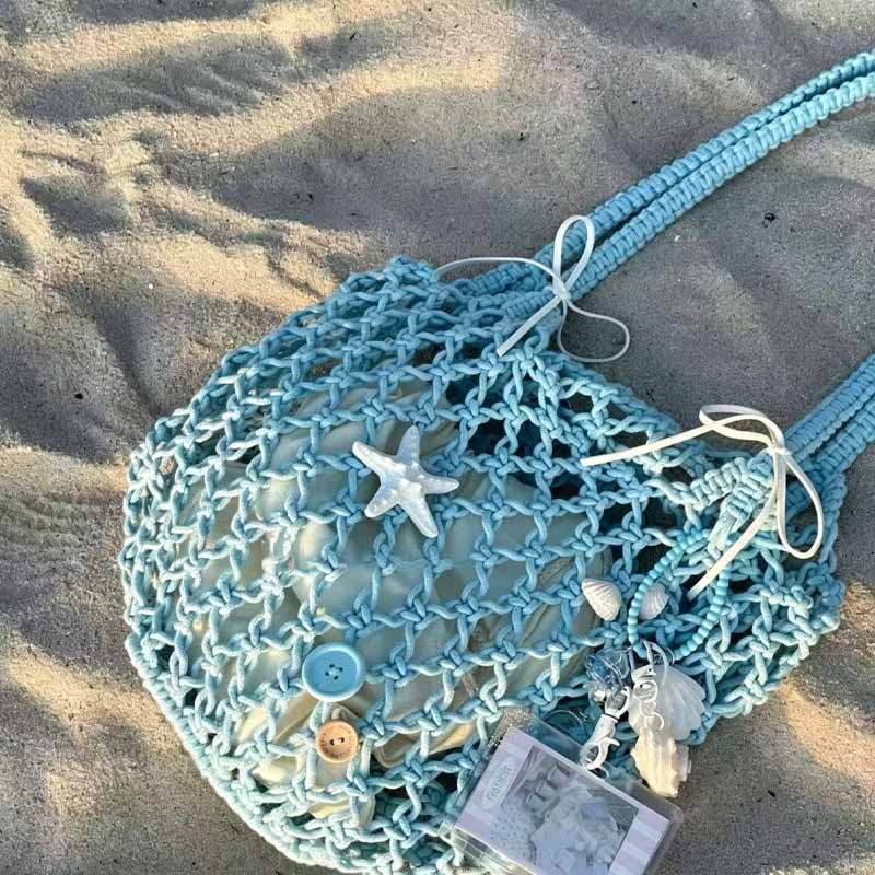 Woven Mesh Shoulder Bag - DippedShop Wholesale - #7379