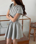Hooded Top and Skirt Set - DippedShop Wholesale - #5507