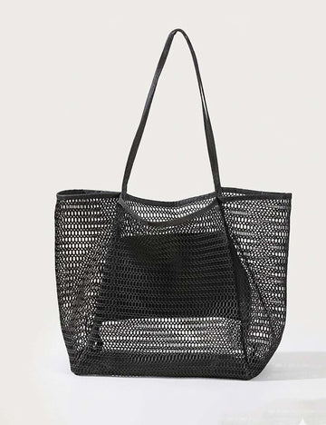 Fashion Large Capacity Mesh Portable Storage Bag 8BW6BOB90T