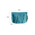 Minimalist Color Block Embossed Travel Makeup Bag MK2BW6W10BOB391